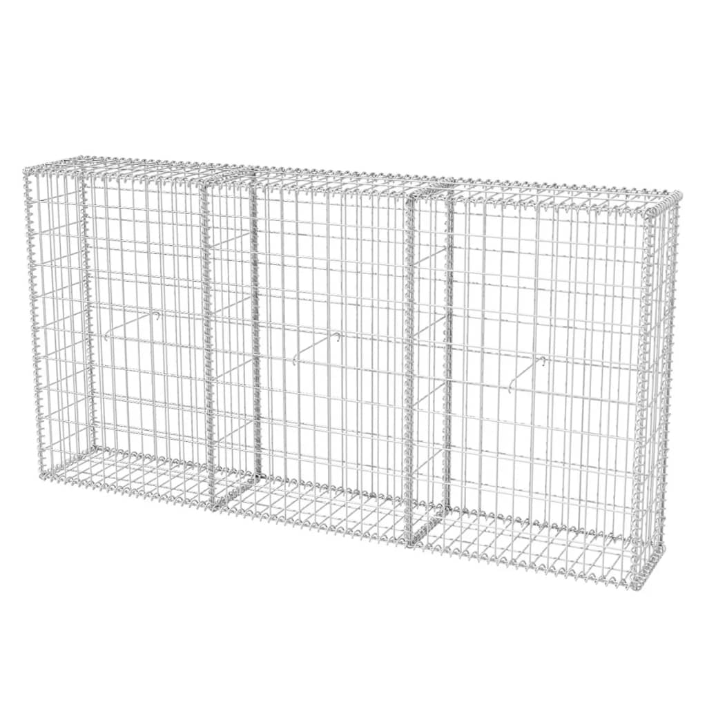 Galleria Design Gabion Basket Galvanised Steel 200x30x100 cm