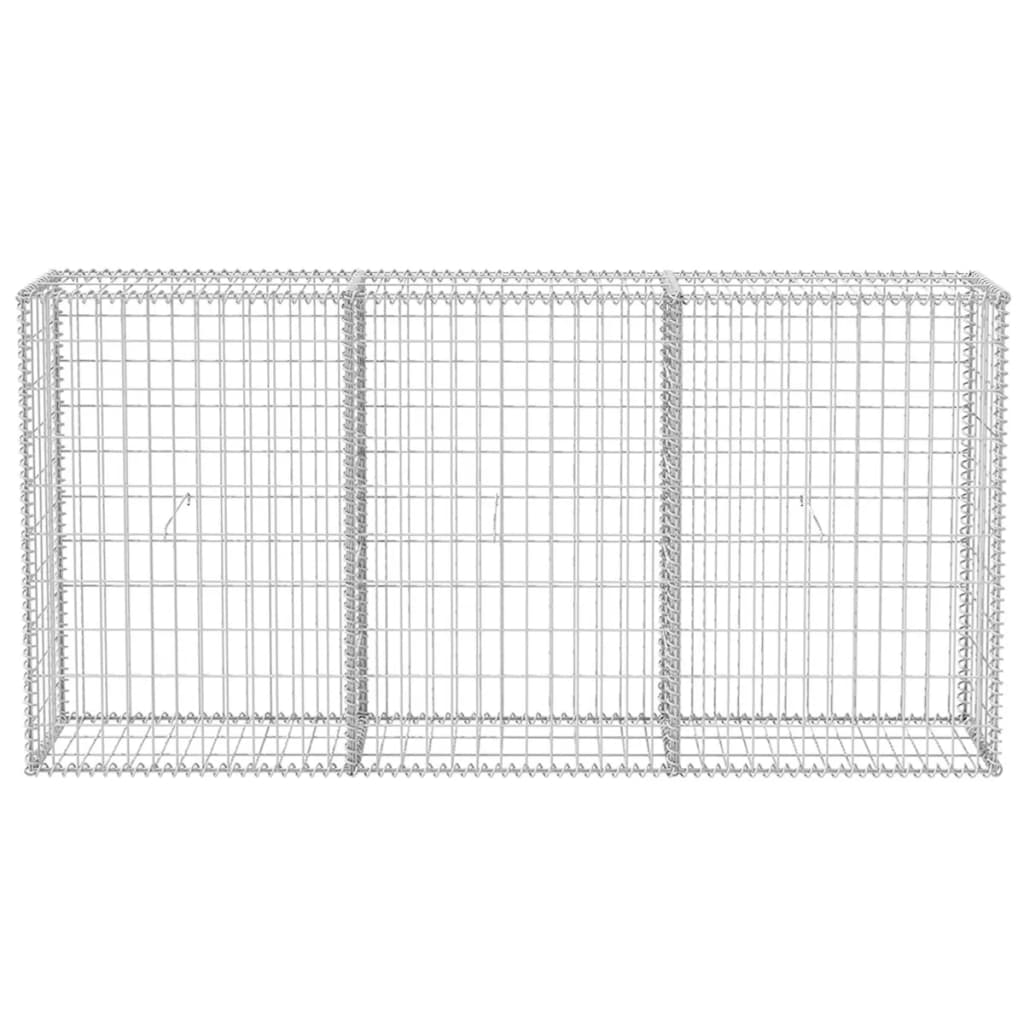 Galleria Design Gabion Basket Galvanised Steel 200x30x100 cm