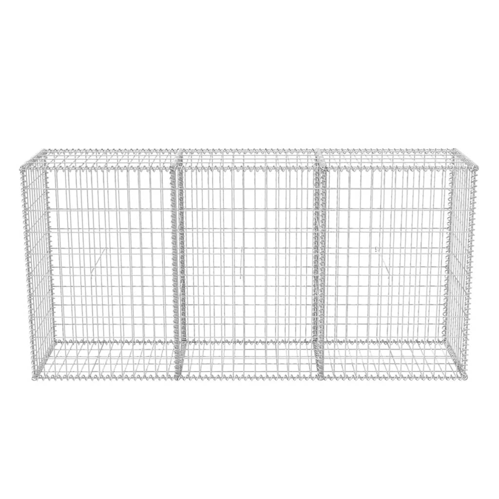 Galleria Design Gabion Basket Galvanised Steel 200x50x100 cm
