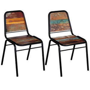 Galleria Design Dining Chairs 2 pcs Solid Reclaimed Wood
