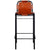 Galleria Design Bar Stools 2 pcs Real Leather