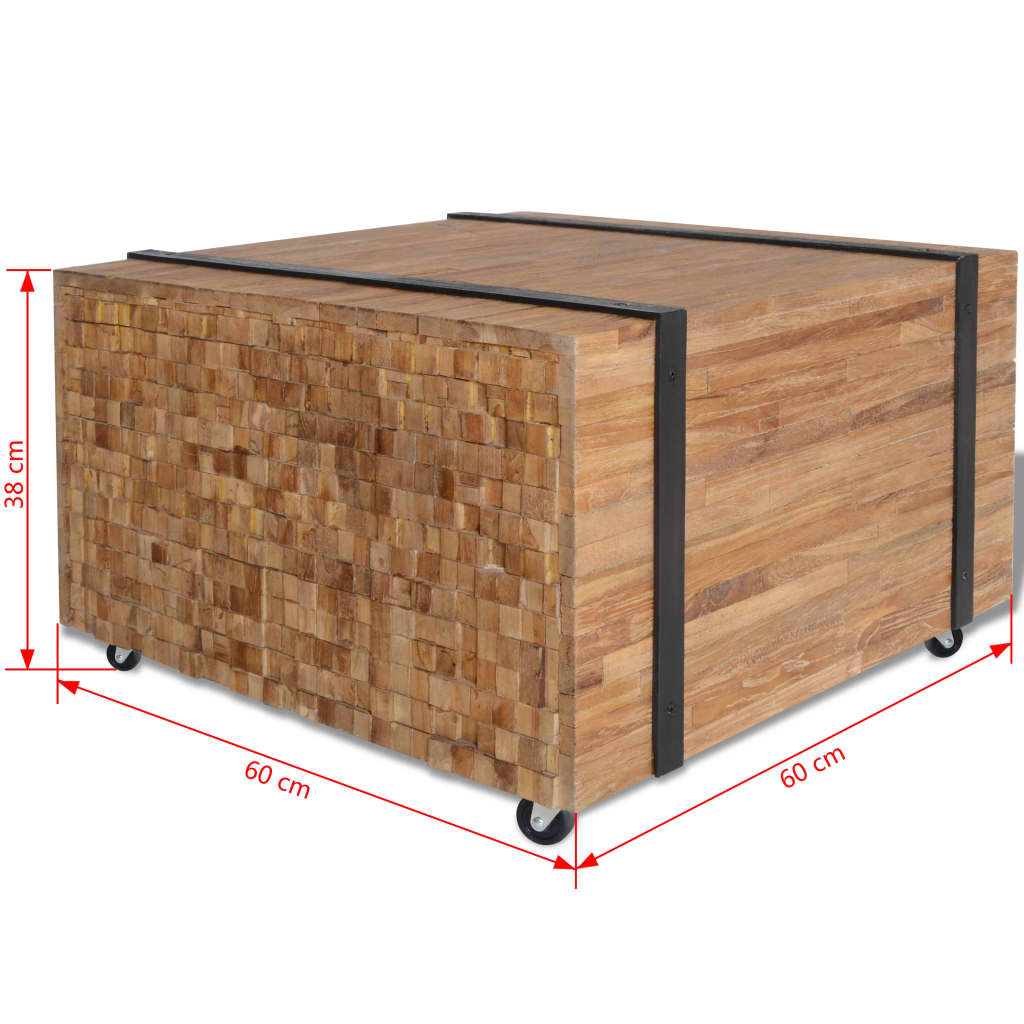 Galleria Design Side Table Teak 60x60x38 cm