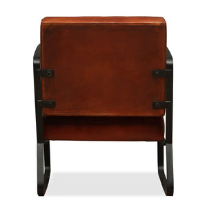 Galleria Design Lounge Chair Brown Genuine Leather