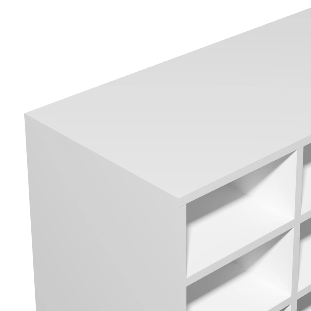 Galleria Design Shoe Rack Engineered Wood 92x30x67.5 cm White