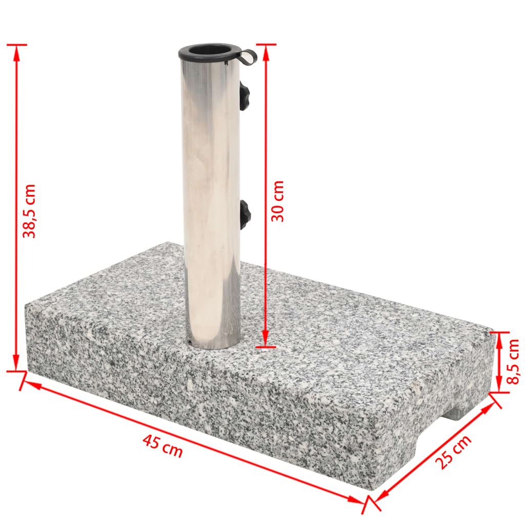 Galleria Design Parasol Base Granite Rectangular 25 kg