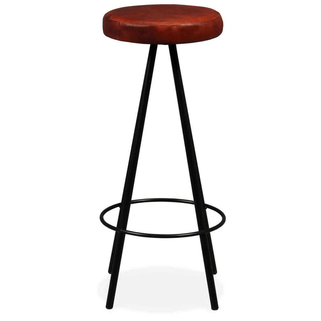 Galleria Design Bar Stools 2 pcs Real Leather