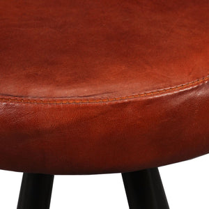 Galleria Design Bar Stools 2 pcs Real Leather