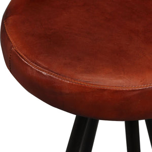 Galleria Design Bar Stools 2 pcs Real Leather