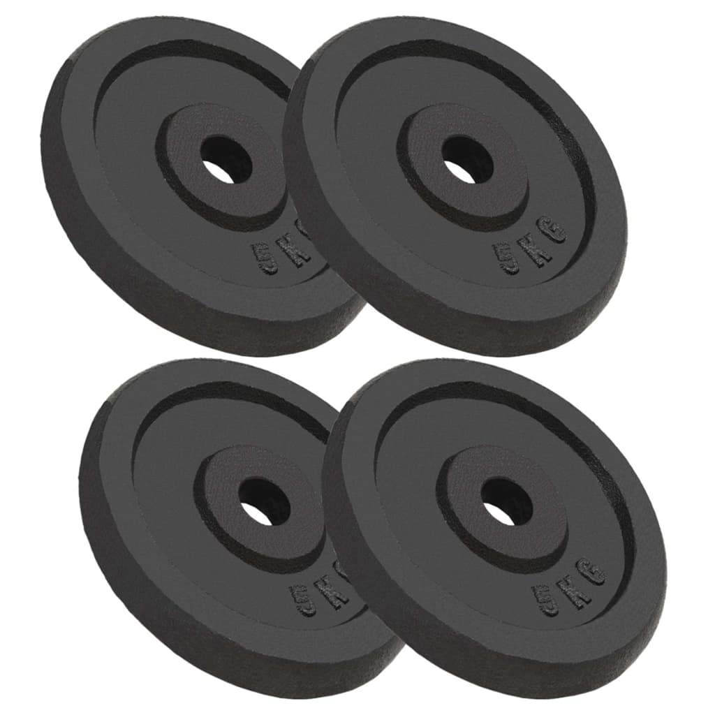 Galleria Design Weight Plates 4 pcs 4x5 kg Cast Iron