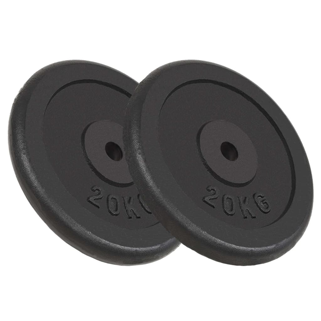 Galleria Design Weight Plates 2 pcs 2x20 kg Cast Iron
