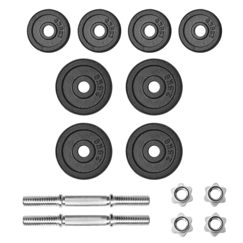 Galleria Design 14 Piece Dumbbell Set 20 kg Cast Iron