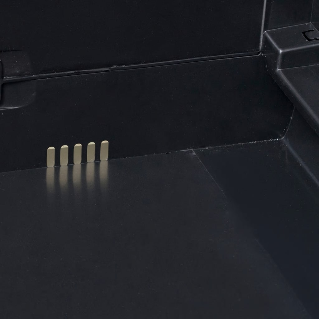 Galleria Design Garden Storage Cabinet with 1 Shelf Black and Grey