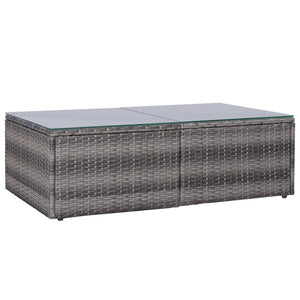 Galleria Design 8 Piece Garden Lounge Set with Cushions Poly Rattan Grey
