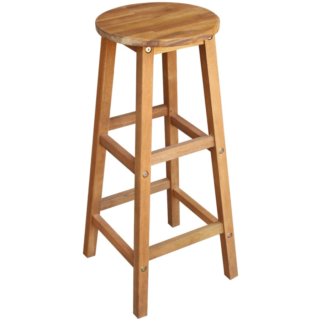 Galleria Design Bar Table and Stool Set 7 Pieces Solid Acacia Wood