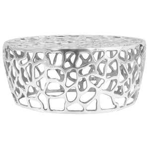 Galleria Design Coffee Table Casted Aluminium 70x30 cm Silver