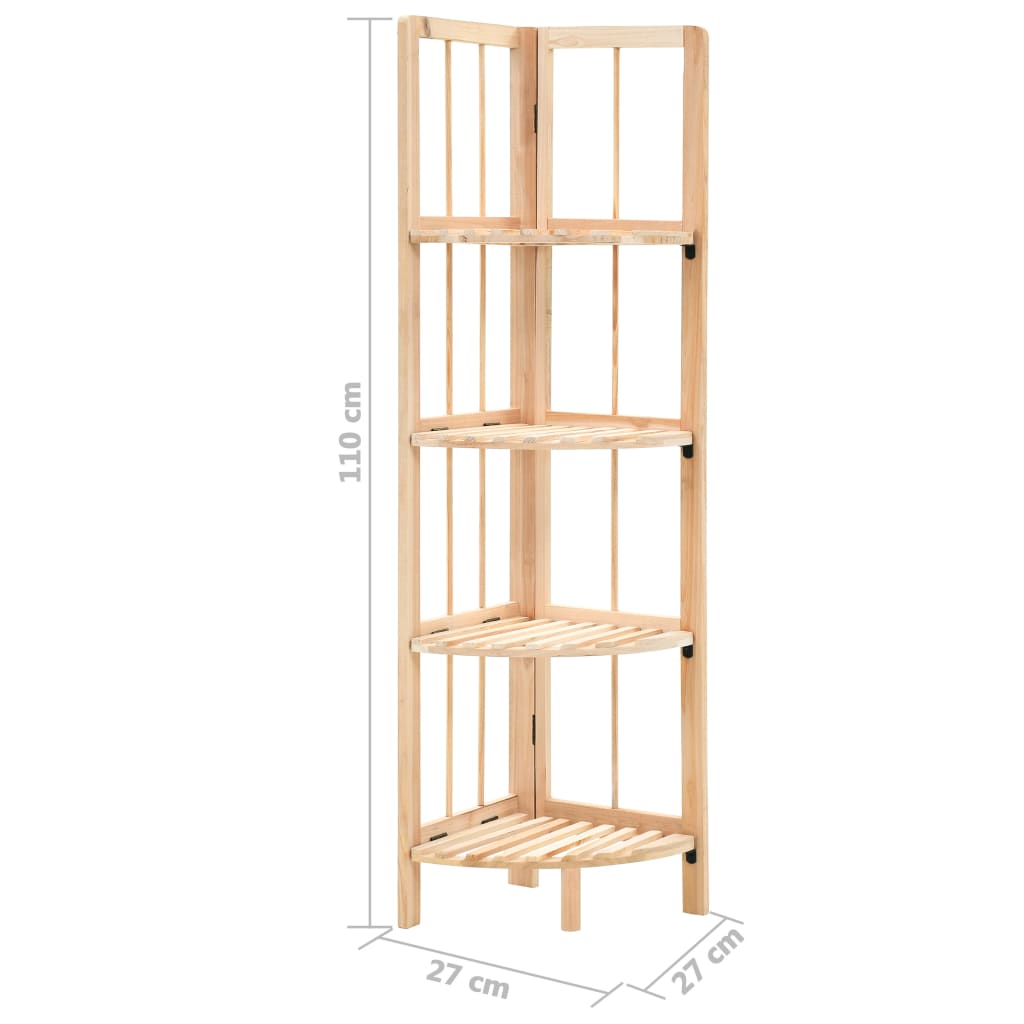 Galleria Design Corner Shelf Cedar Wood 27x27x110 cm