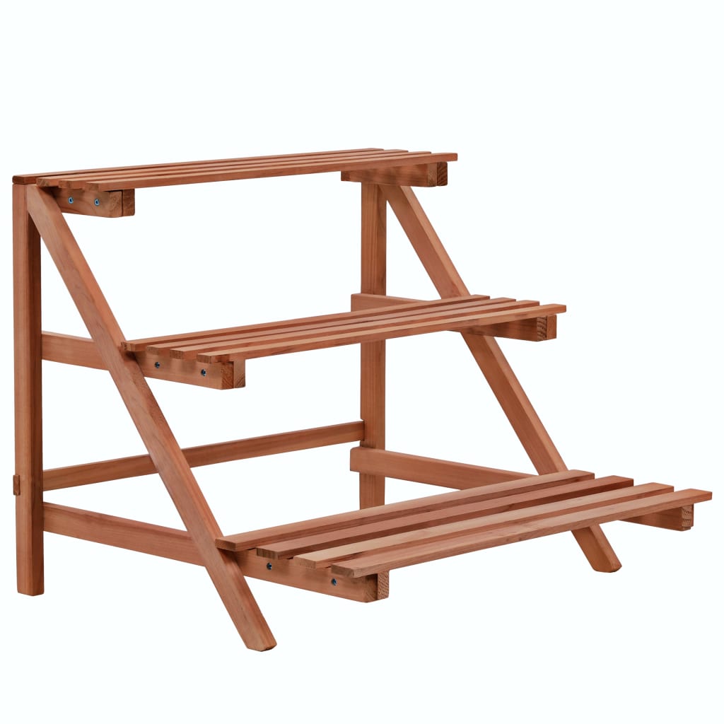Galleria Design 3-Tier Plant Stand Cedar Wood 48x45x40 cm