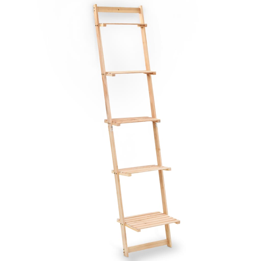 Galleria Design Ladder Wall Shelf Cedar Wood 41.5x30x176 cm