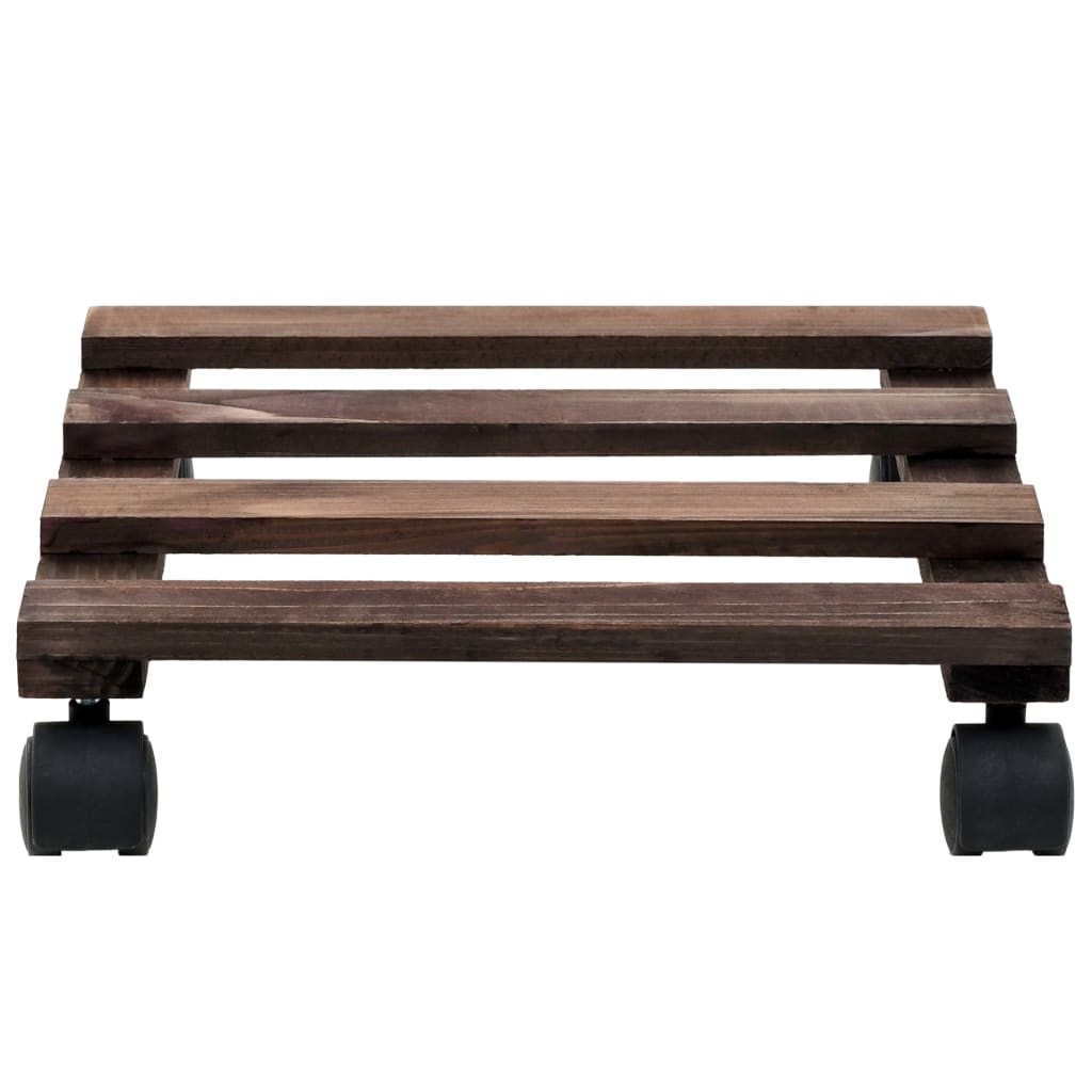 Galleria Design Plant Rollers 4 pcs Cedar Wood 25x25 cm