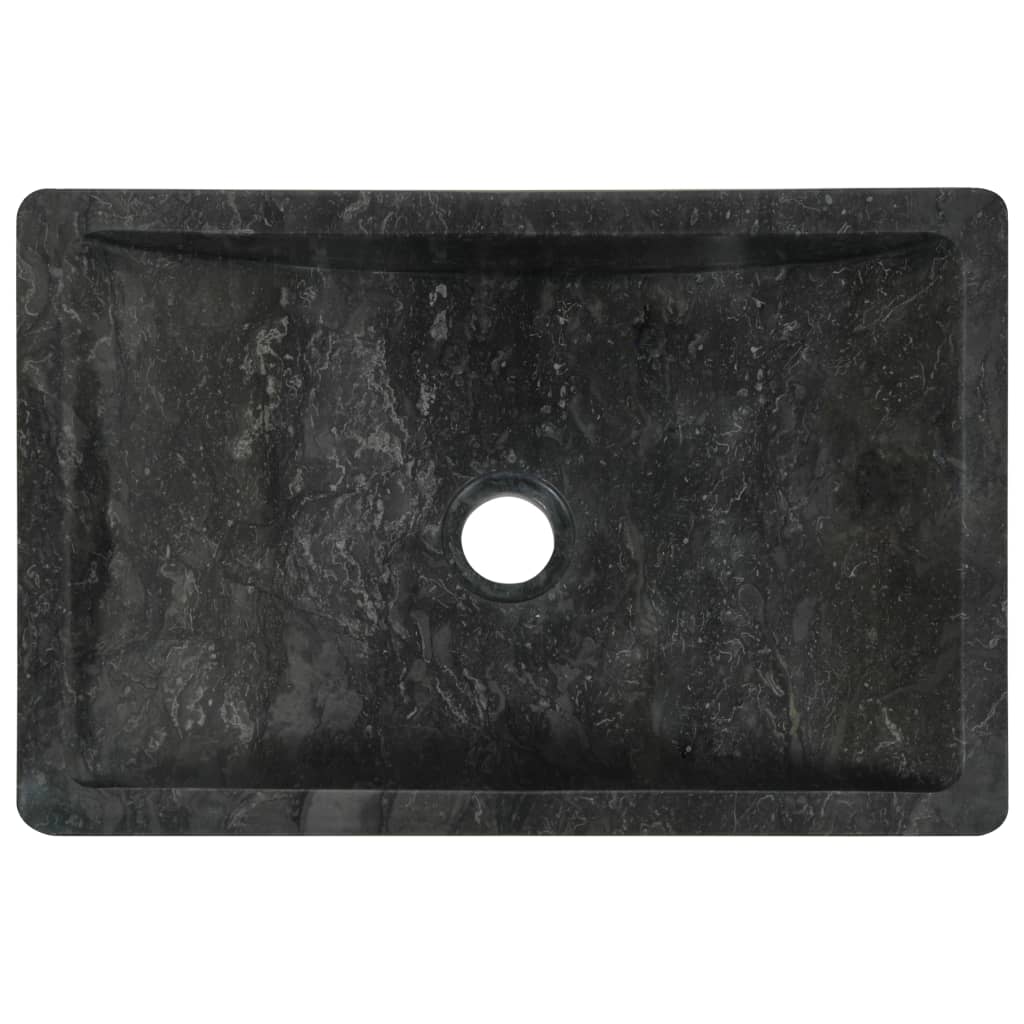 Galleria Design Sink 45x30x12 cm Marble High Gloss Black