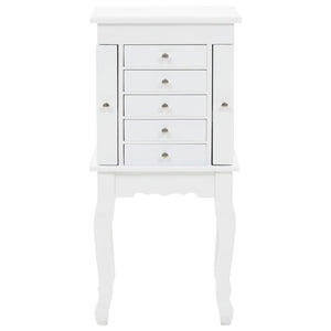 Galleria Design Free Standing Jewelery Cabinet White