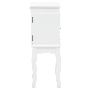 Galleria Design Free Standing Jewelery Cabinet White