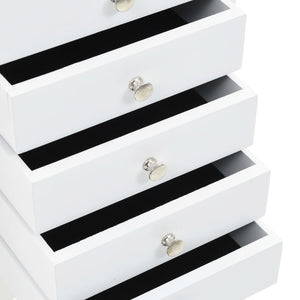 Galleria Design Free Standing Jewelery Cabinet White