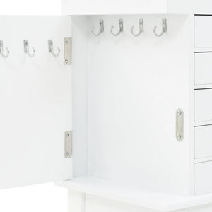 Galleria Design Free Standing Jewelery Cabinet White