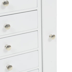 Galleria Design Free Standing Jewelery Cabinet White