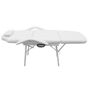 Galleria Design Facial Bed Adjustable White Artificial Leather