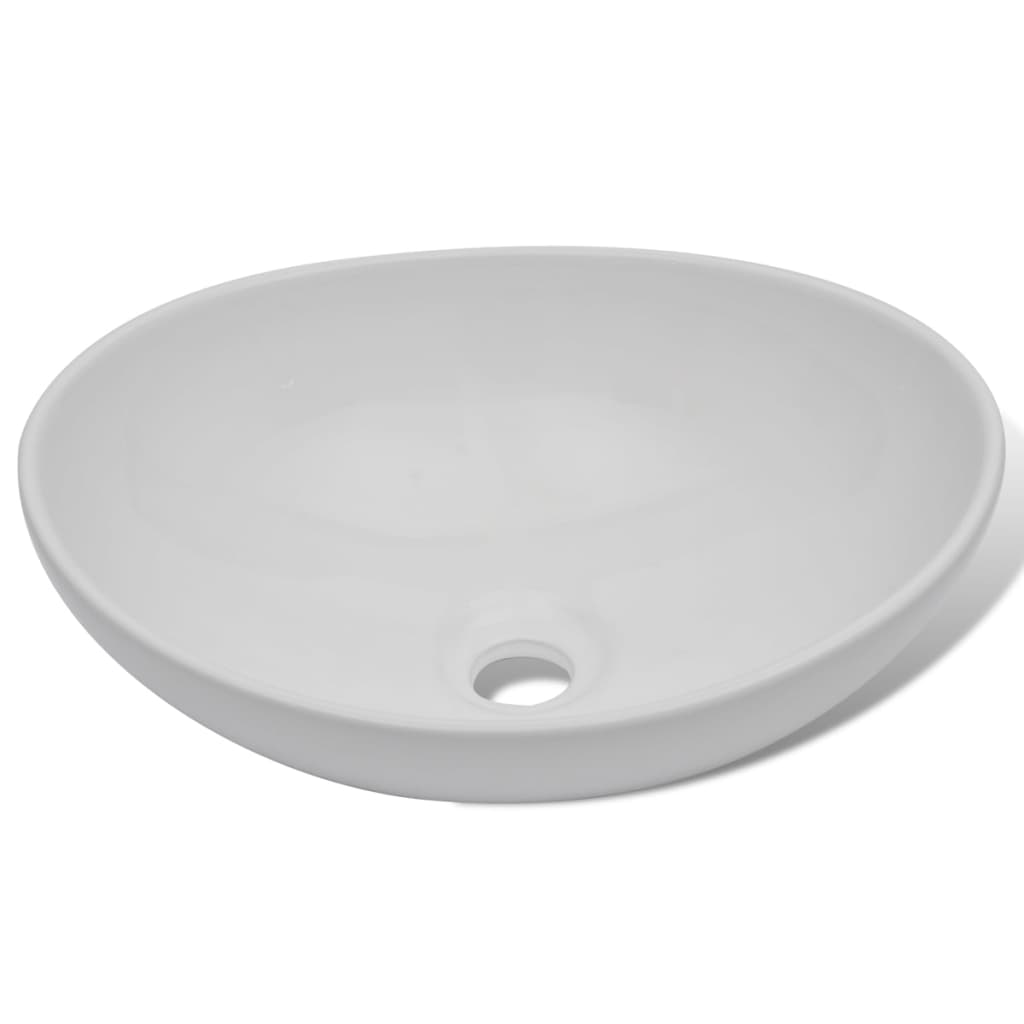 Galleria Design Ceramic Basin 40x33 cm Oval White