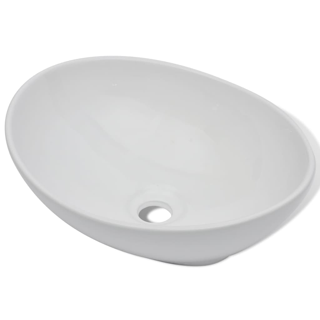 Galleria Design Ceramic Basin 40x33 cm Oval White