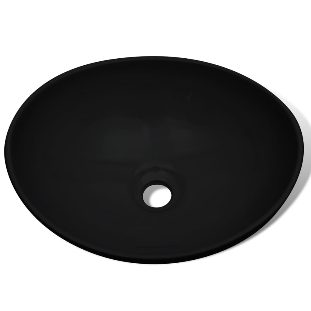 Galleria Design Ceramic Basin 40x33 cm Black Ceramic