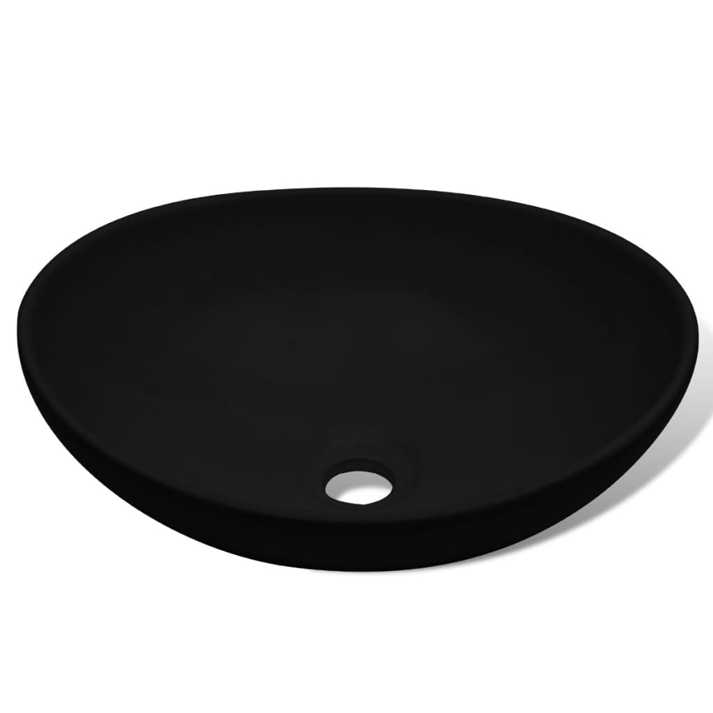 Galleria Design Ceramic Basin 40x33 cm Black Ceramic