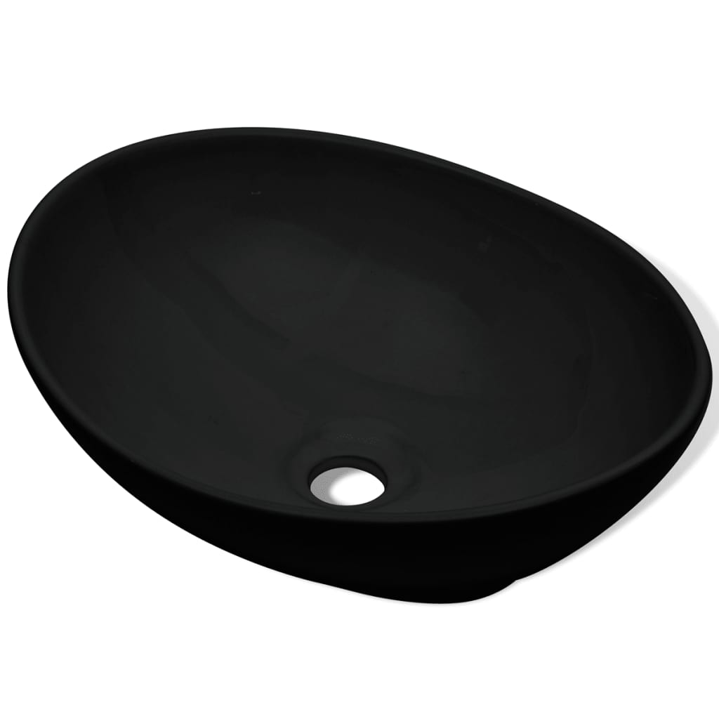 Galleria Design Ceramic Basin 40x33 cm Black Ceramic