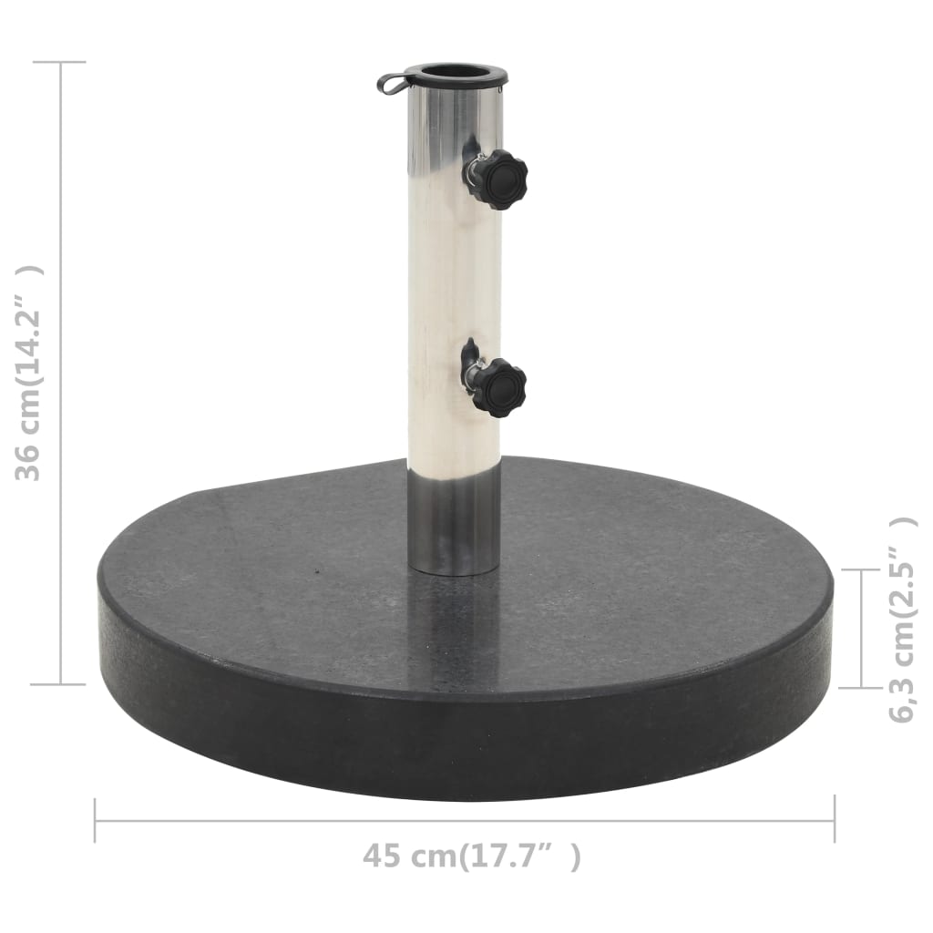 Galleria Design Parasol Base Granite 28.5 kg Round Black