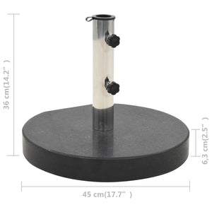 Galleria Design Parasol Base Granite 28.5 kg Round Black
