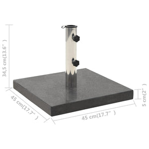 Galleria Design Parasol Base Granite 28.5 kg Square Black