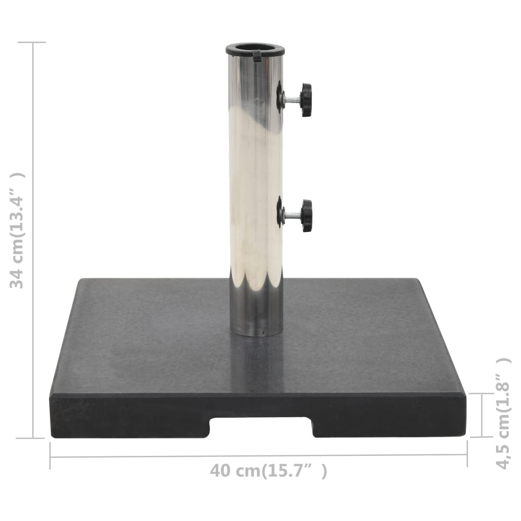 Galleria Design Parasol Base Granite 20 kg Square Black