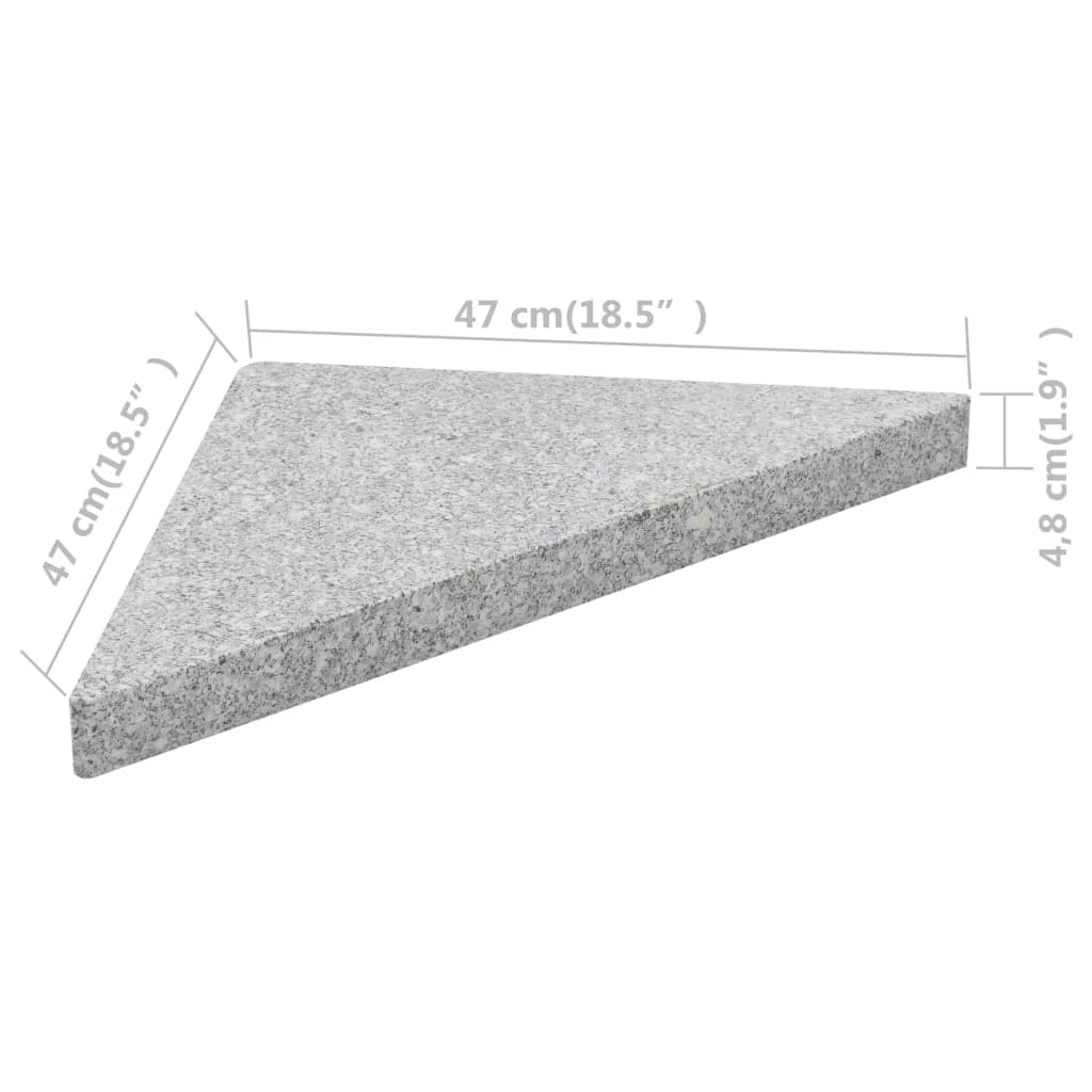Galleria Design Umbrella Weight Plate Granite 15 kg Triangular Grey