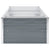Galleria Design Garden Raised Bed Galvanised Steel 240x80x45 cm Grey