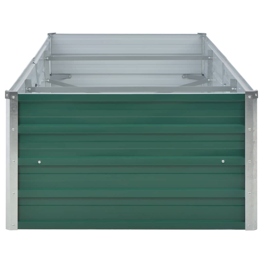 Galleria Design Garden Raised Bed Galvanised Steel 240x80x45 cm Green