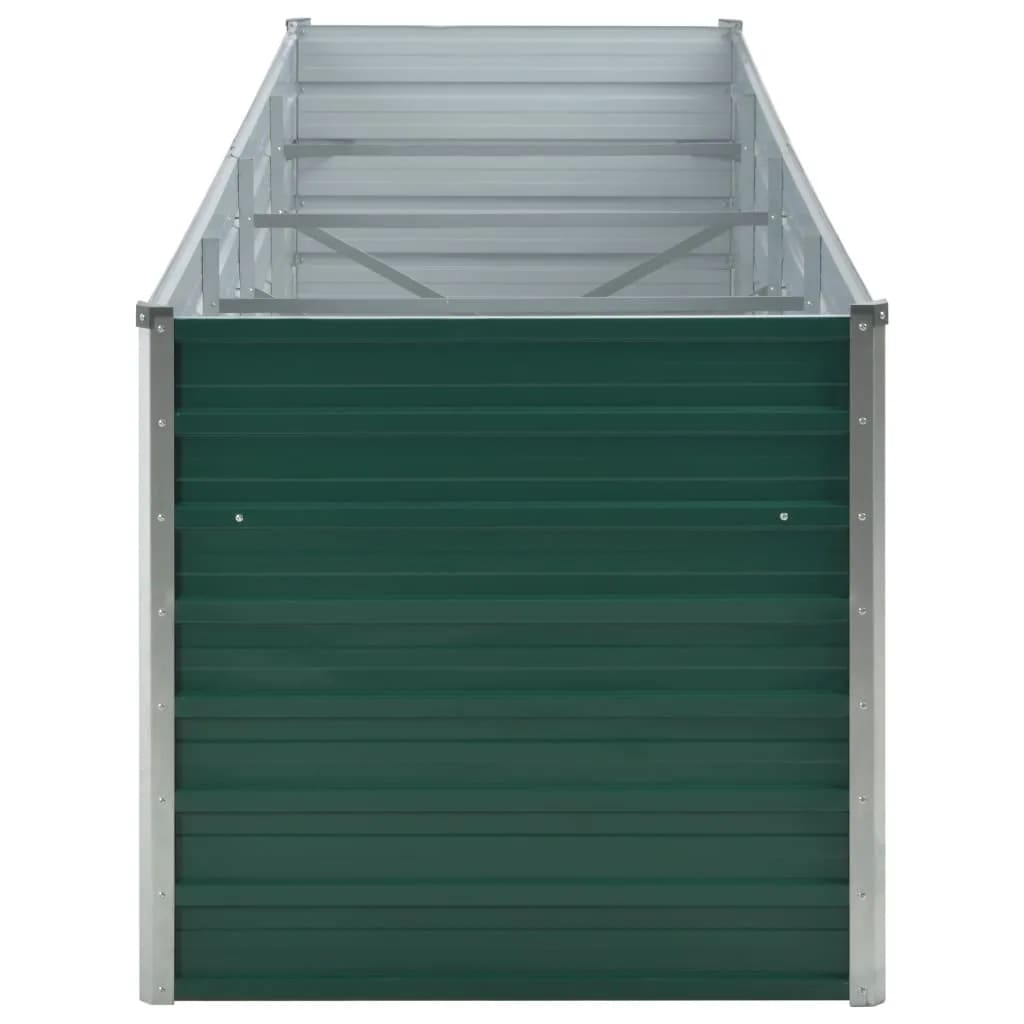 Galleria Design Garden Raised Bed Galvanised Steel 320x80x77 cm Green