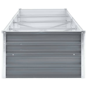 Galleria Design Garden Raised Bed Galvanised Steel 320x80x45 cm Grey