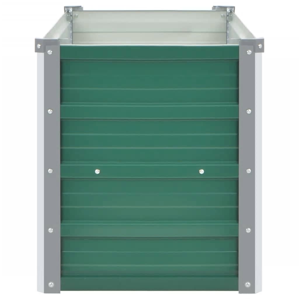 Galleria Design Garden Raised Bed Galvanised Steel 160x40x45 cm Green