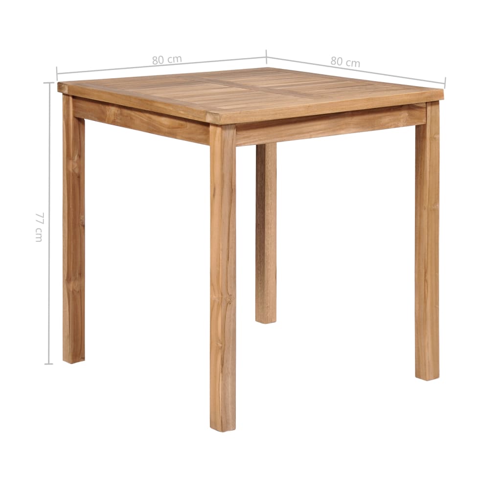 Galleria Design Garden Table 80x80x77 cm Solid Teak Wood