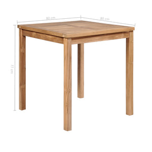 Galleria Design Garden Table 80x80x77 cm Solid Teak Wood