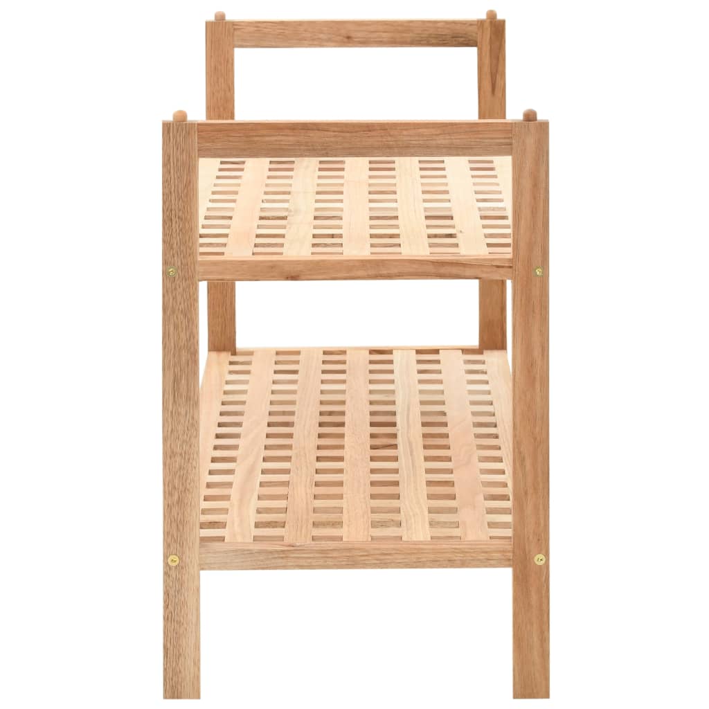 Galleria Design Shoe Rack Solid Walnut Wood 69x26x40 cm
