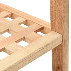 Galleria Design Shoe Rack Solid Walnut Wood 69x26x40 cm