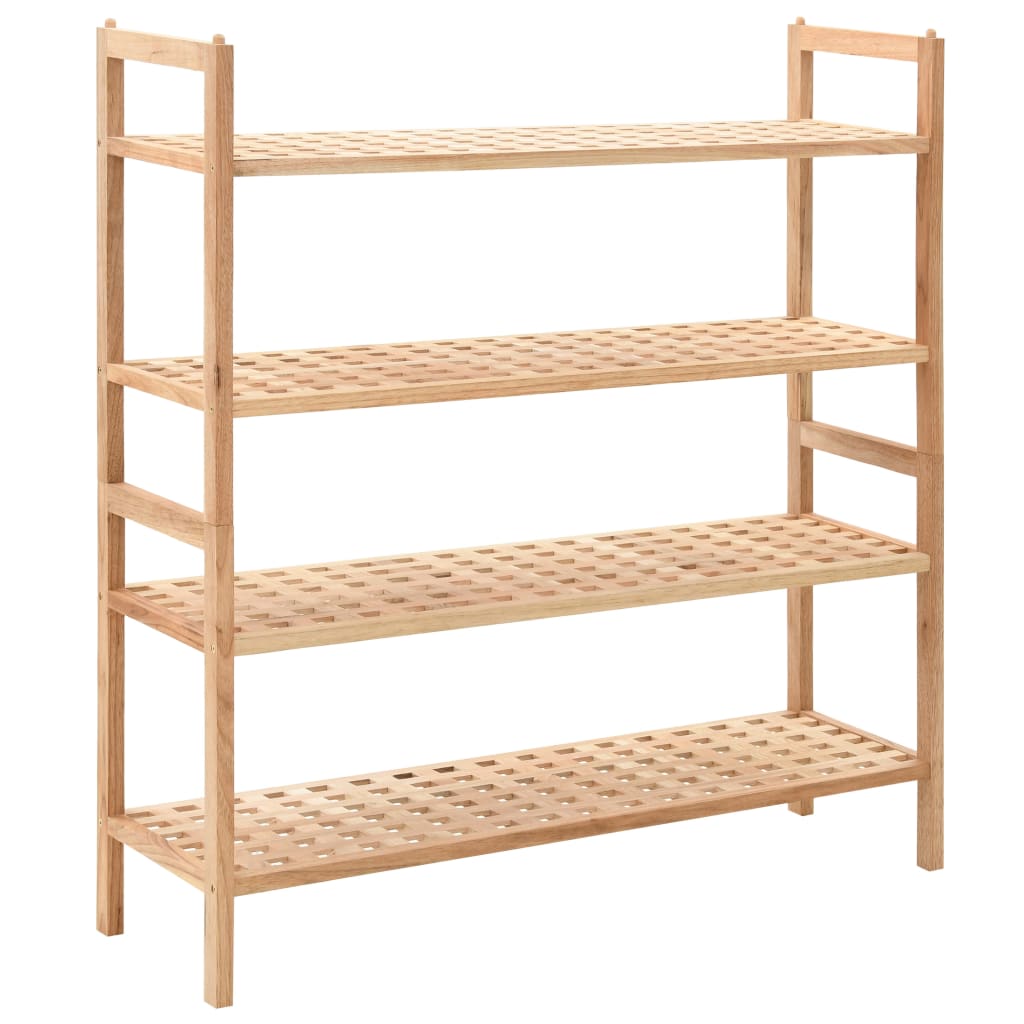 Galleria Design Shoe Rack Solid Walnut Wood 69x26x81 cm